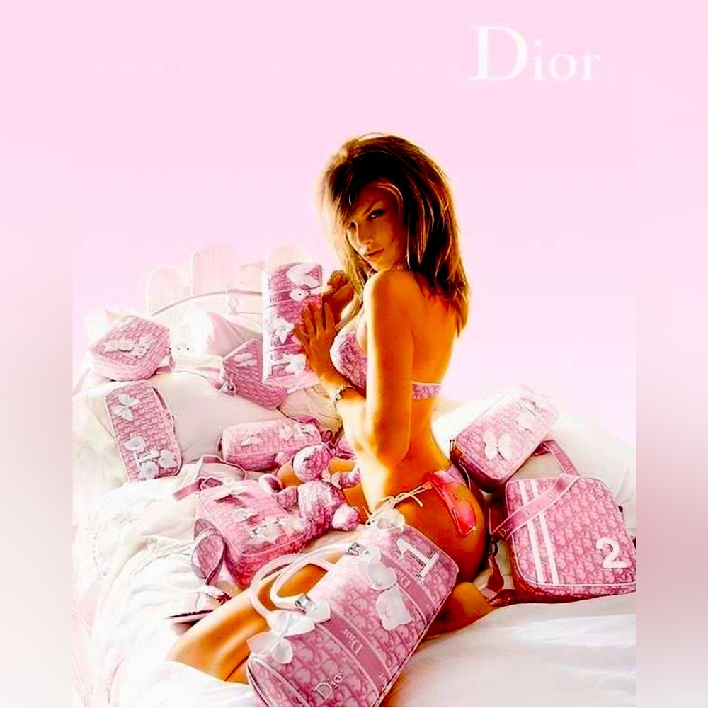 Christian Dior Limited Edition Runway Collection 2004 Pink Mini Shoulder Bag